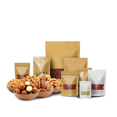 Food Wholesale Price Kraft Paper Bag HD Window Kraft Paper Bag